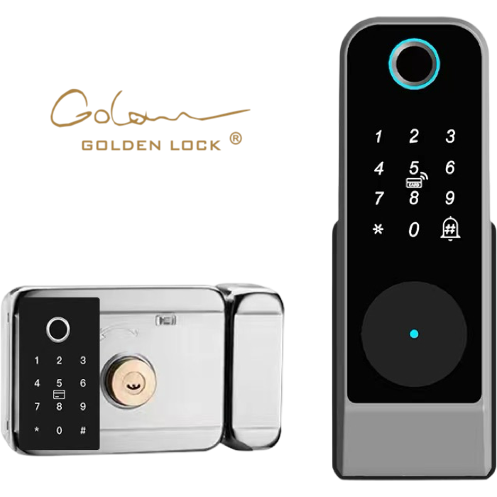 Metal Door Smart Lock Double