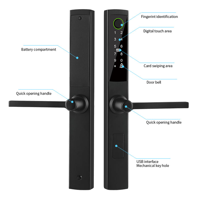 Light Profile Smart Lock (Aluminum Door)