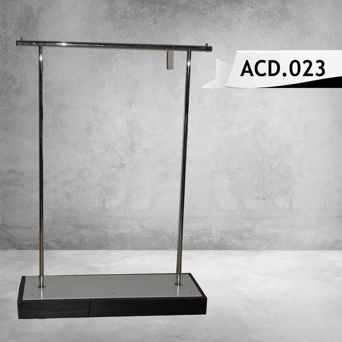 Chrome Clothing Display Rack – Single Rail