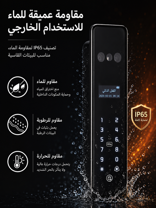Facial Recognition Aluminum Profile Smart Lock