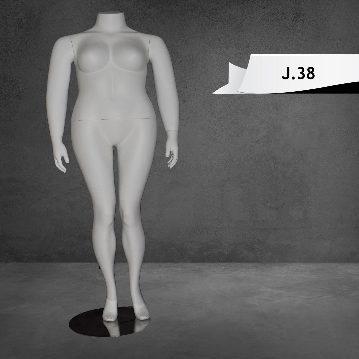 Headless Female Mannequin Matte White