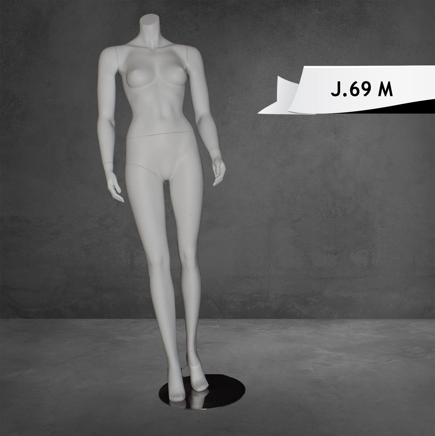 Headless Female Mannequin Matte White Color