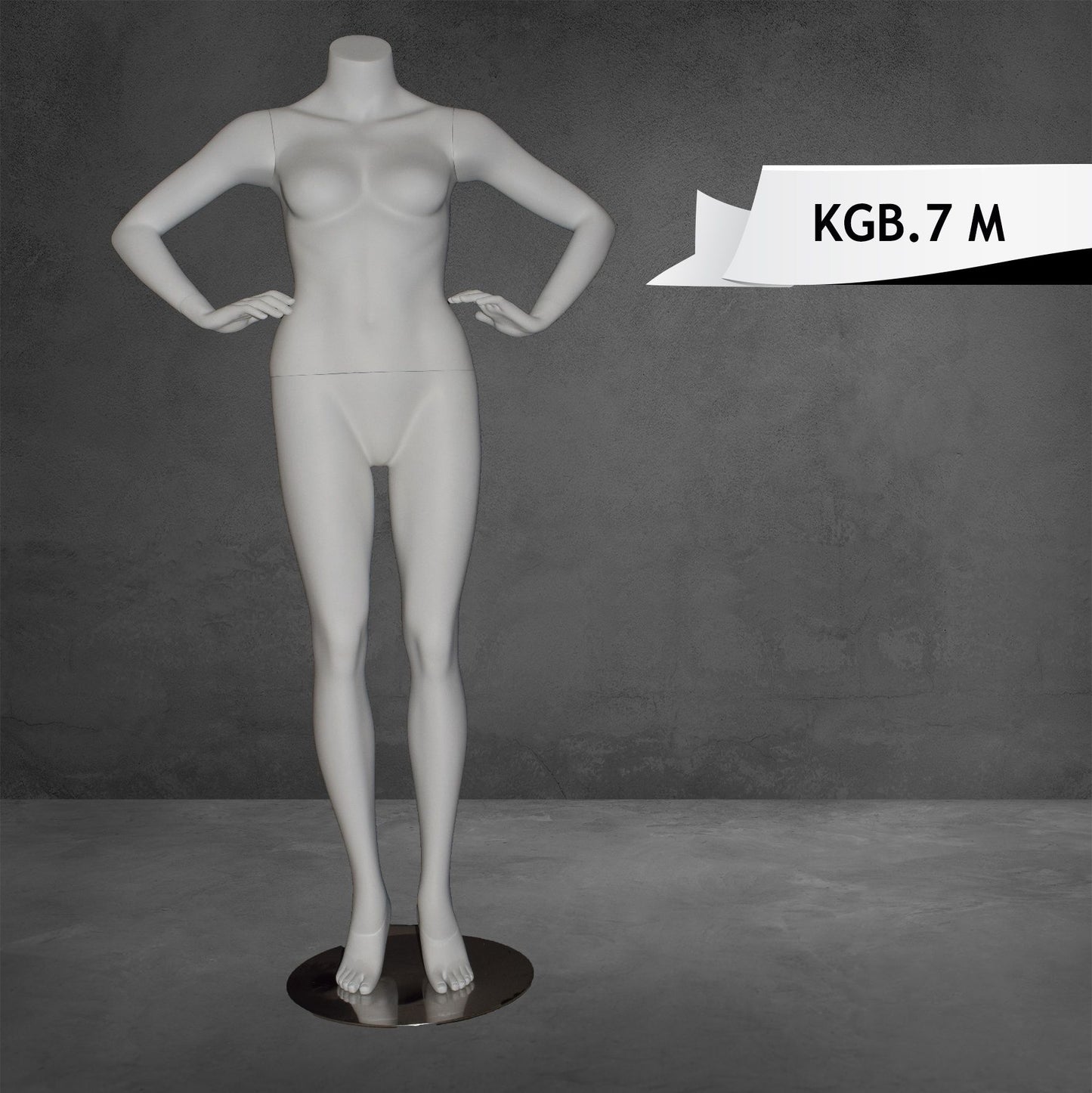 Headless Female Mannequin Matte White Color