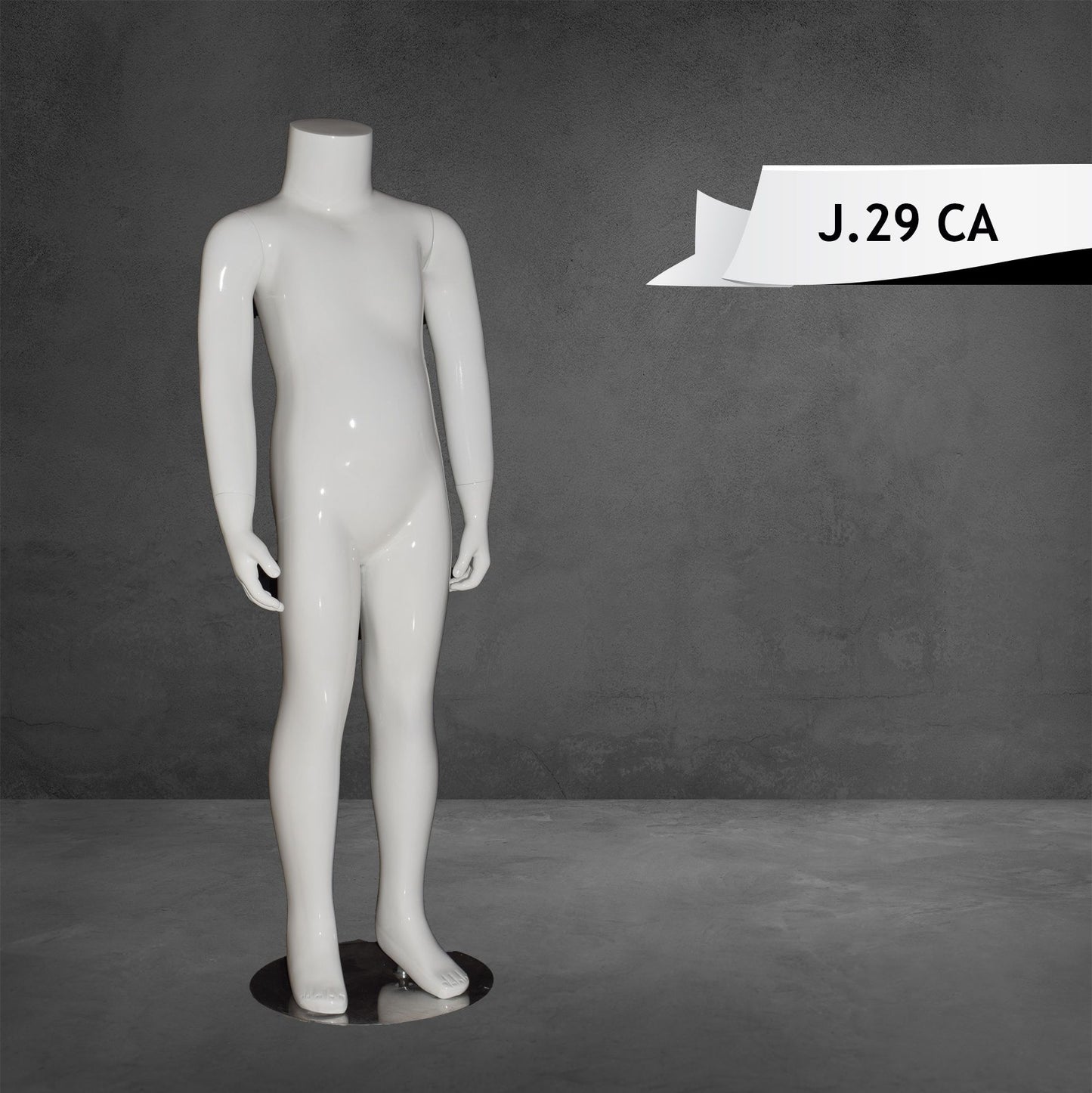 Headless Mannequin Kids White Color