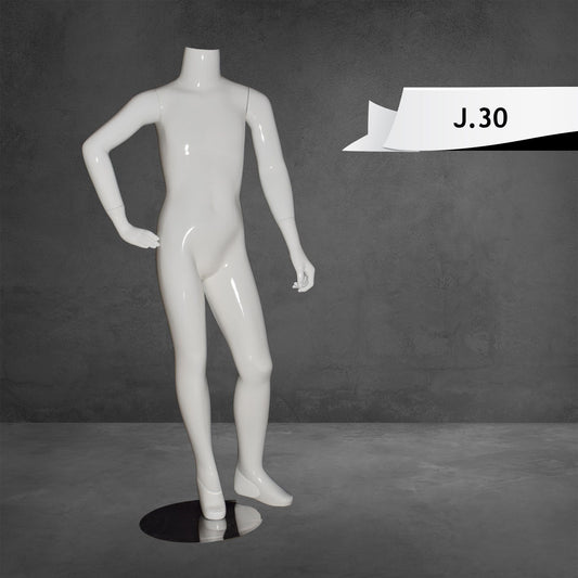 Headless Mannequin Kids White Color