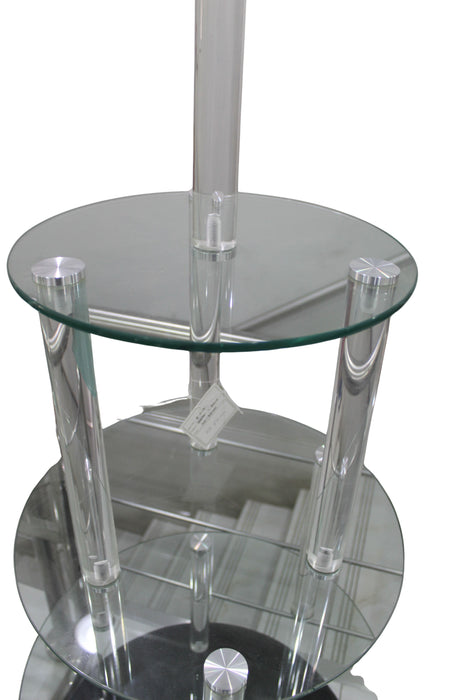 Glass Layer Display Stand with Acrylic (Black)