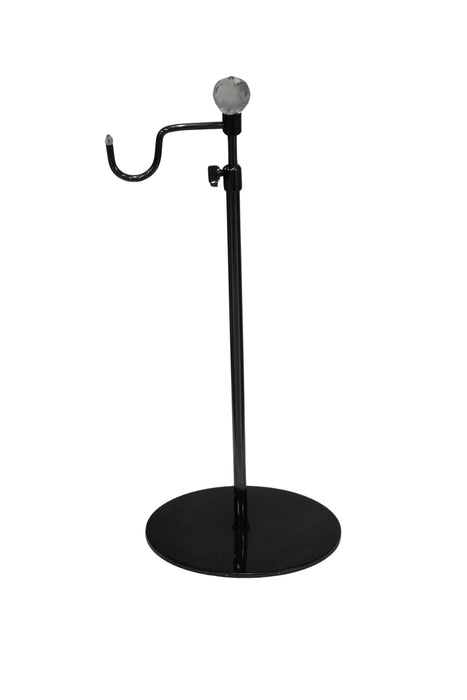 Hand Bag Display Stand Crystal Top Black Single Sided