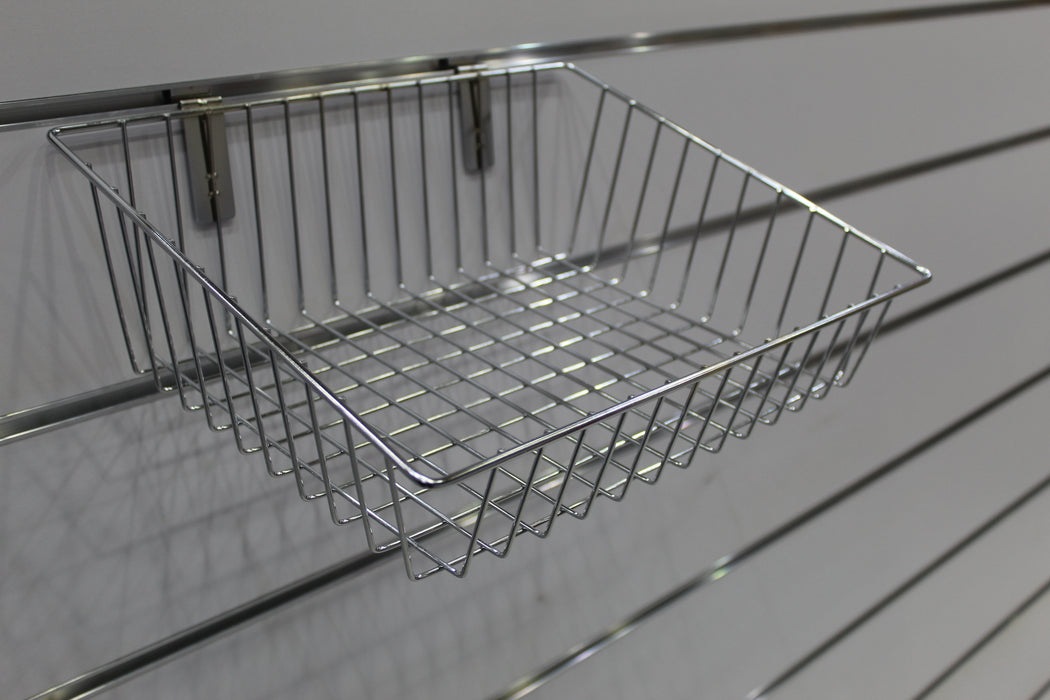Angled Slatwall Wire Basket