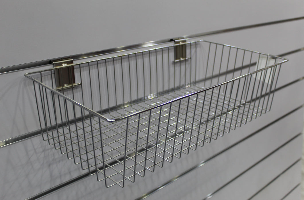 Deep Slatwall Wire Basket