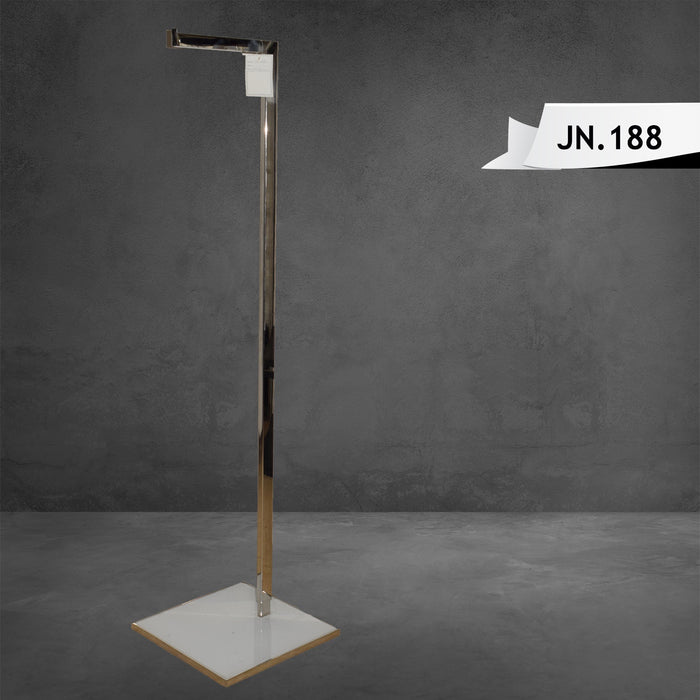 Single Arm Chrome Clothing Display Stand