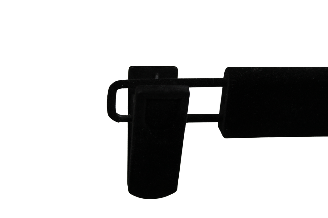 Alcantara Black Hanger With Clips