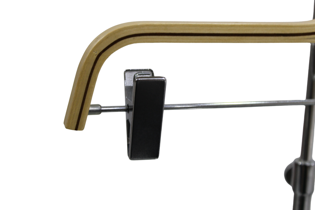 Wooden Flat Hanger With Clip