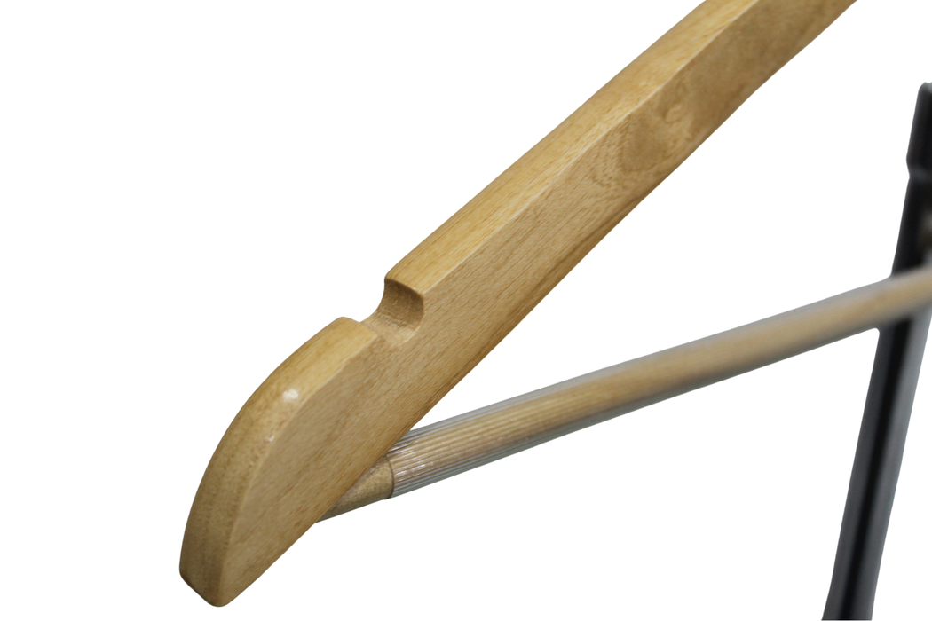 Natural Wooden Hanger with Bottom