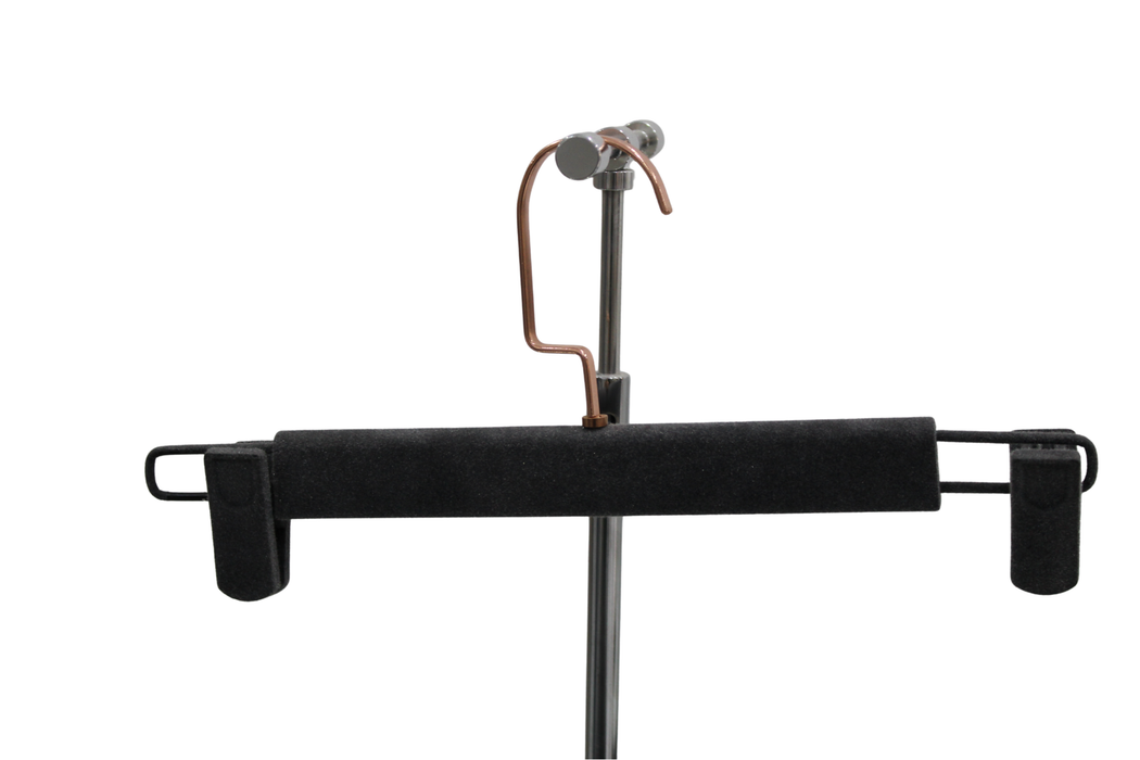 Alcantara Grey Hanger With Clips