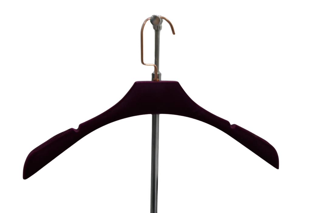 Alcantara Purple Hanger With Rose Gold Metal