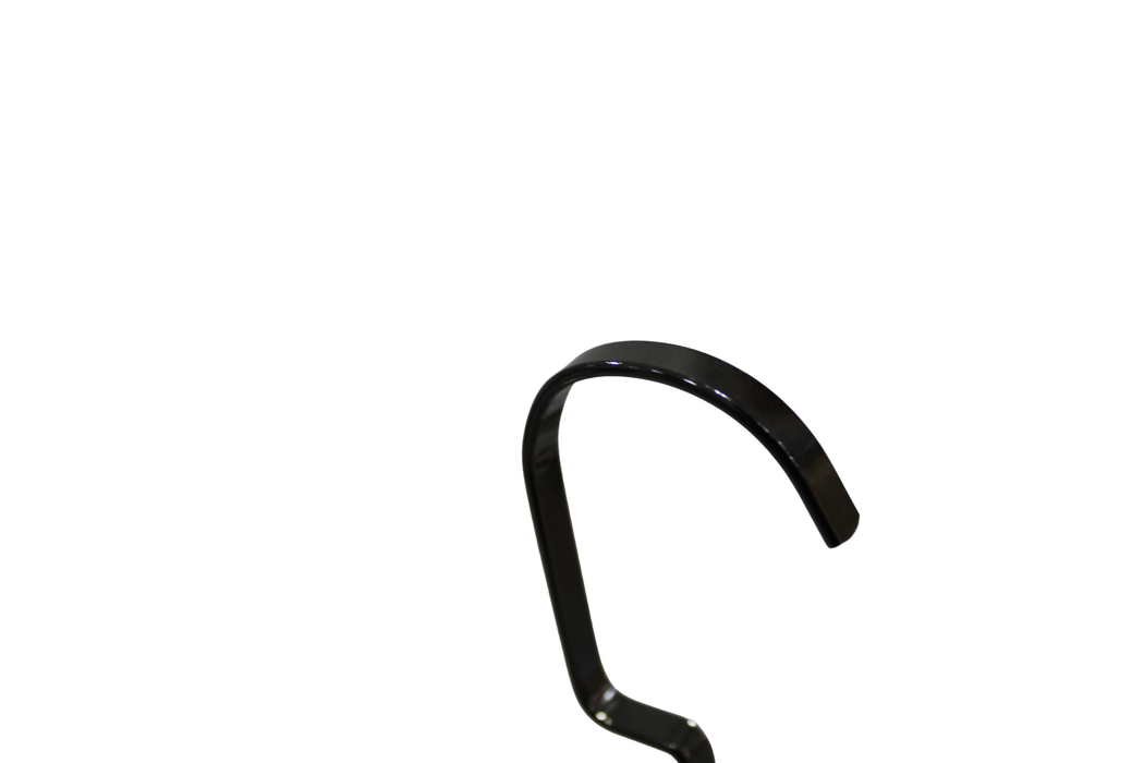 Plastic Black Chrome Hanger With Clips