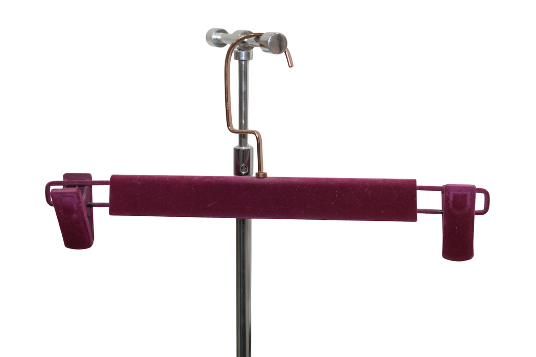 Alcantara Purple Hanger With Clips