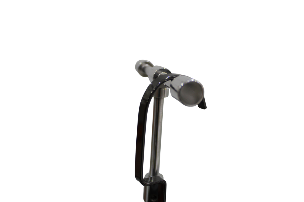 Plastic Black Hanger With Clips