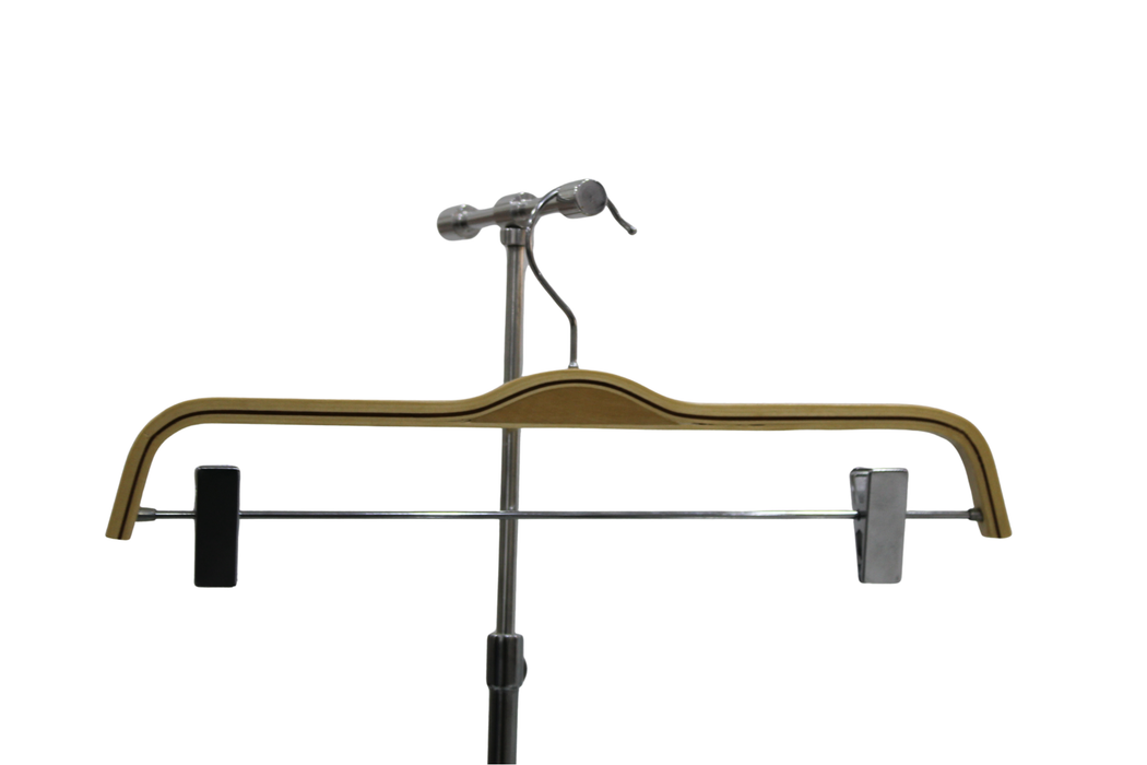 Wooden Flat Hanger With Clip