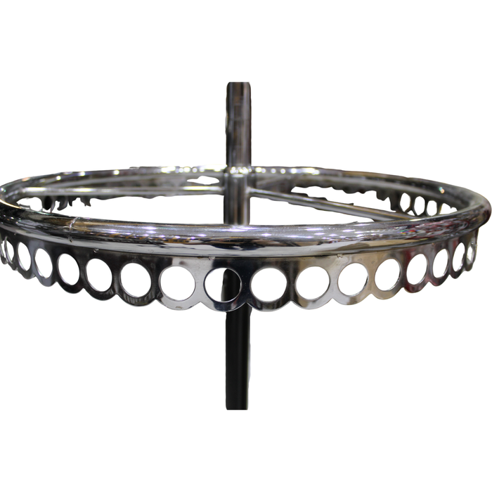 Double Round Clothes Display Stand