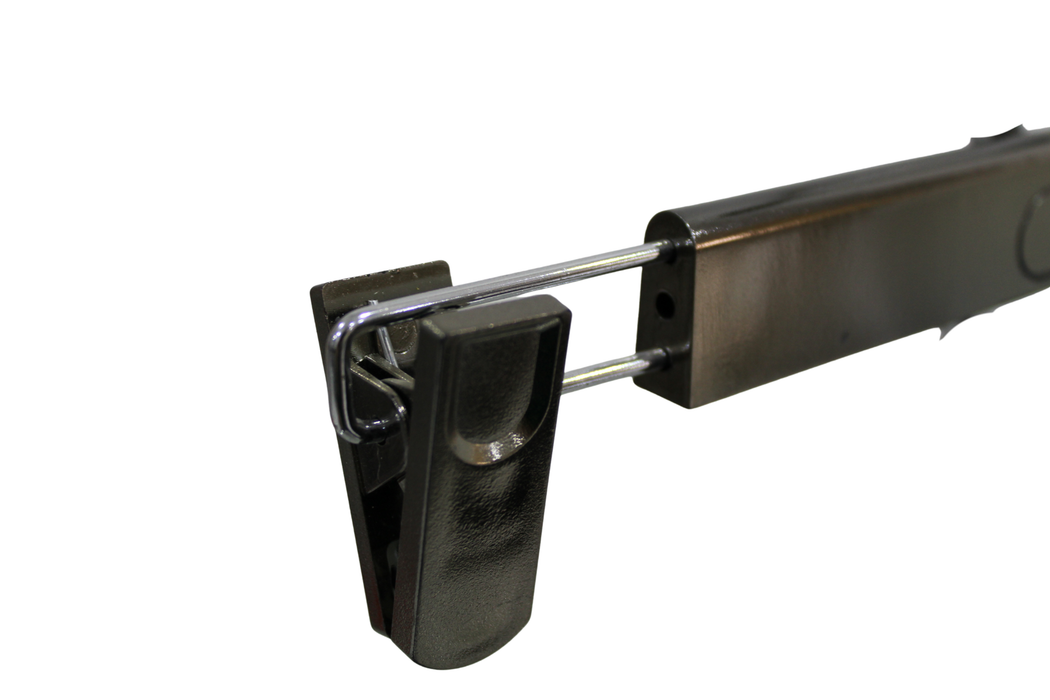 Plastic Black Chrome Hanger With Clips