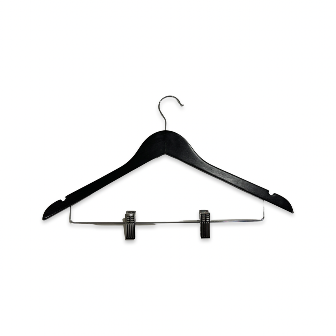Clothes Hanger W/ Clips/100 Pcs